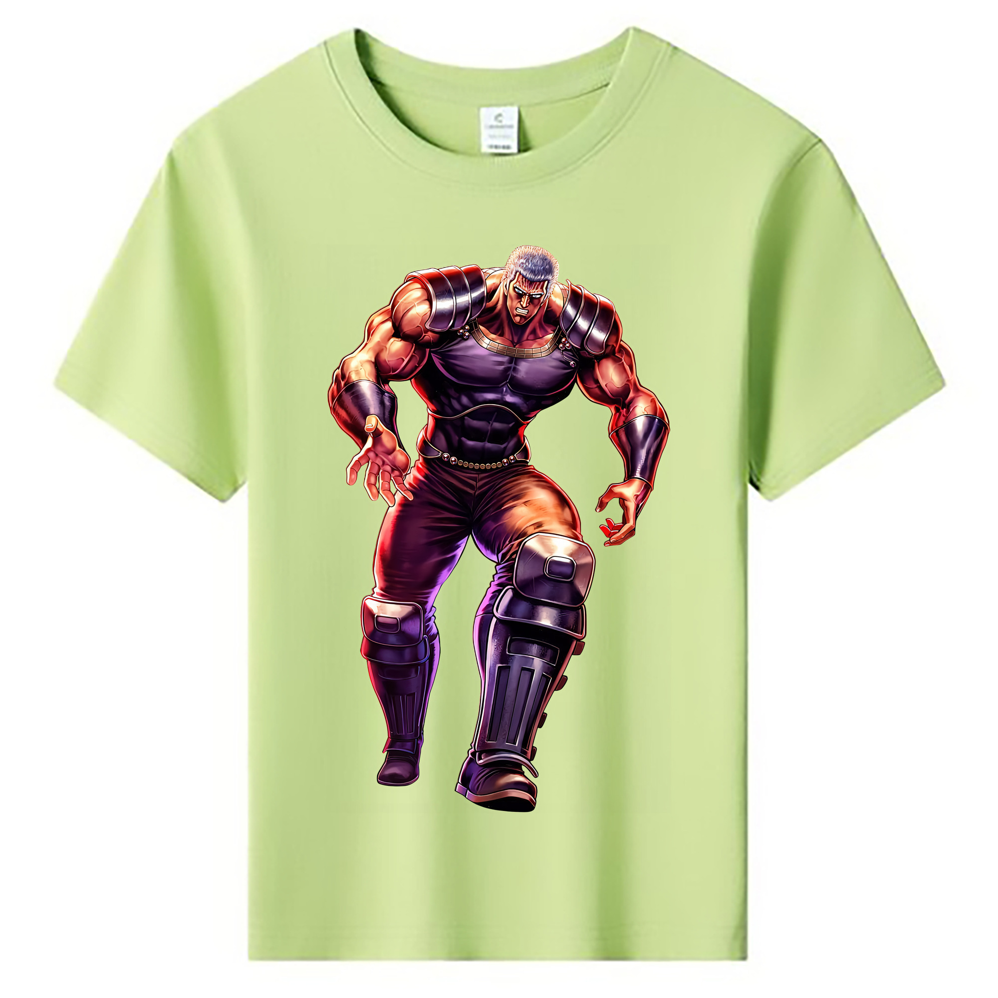 （画像用） 北斗の拳 Fist of the North Star 綿100％キッズTシャツ（フロントプリント）